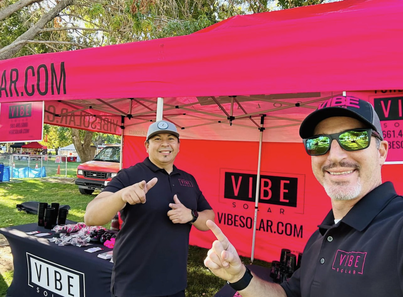Vibe Solar team at a community event